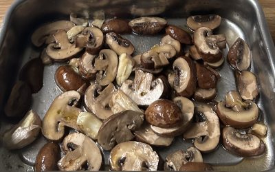 Roasted Chestnut Mushrooms & Garlic