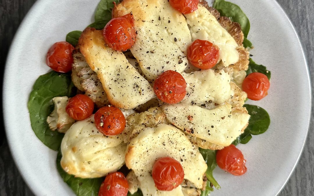Roasted Cauliflower & Halloumi Cheese
