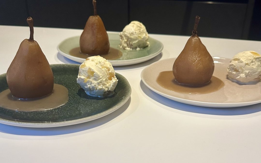 Spiced Infused Poached Pears
