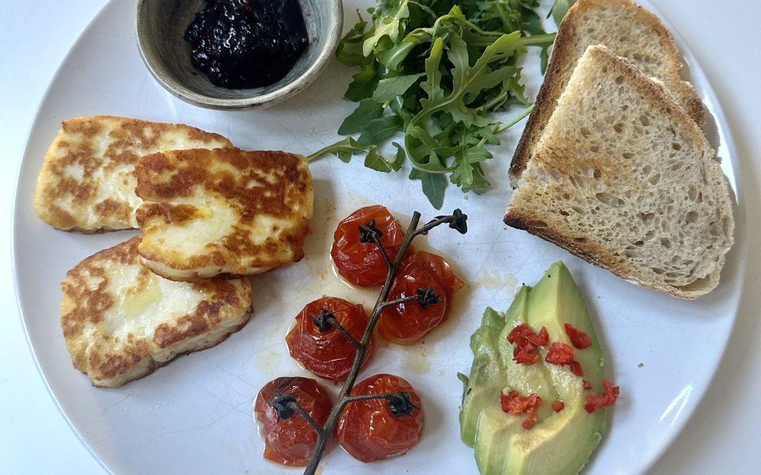 Halloumi, Avocado & Roasted Cherry Tomatoes