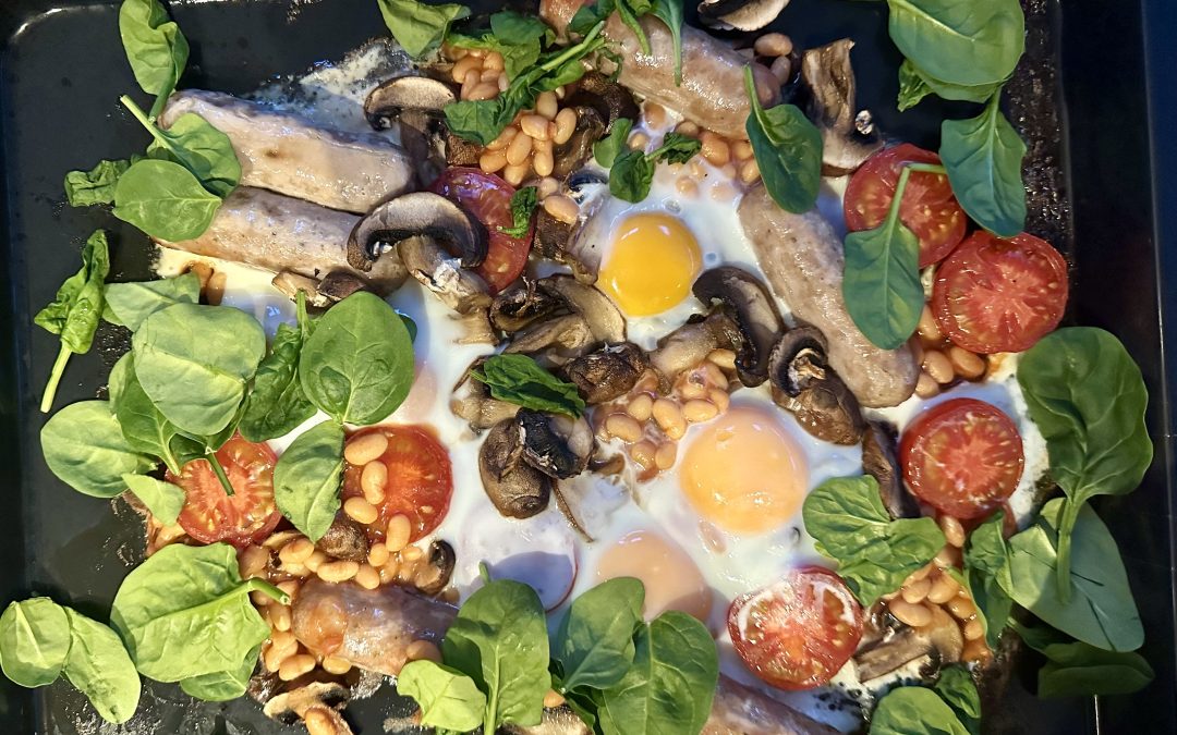 Easy Tray Bake Full English Breakfast