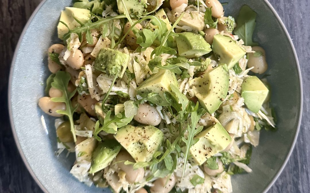 Artichoke, Green Olive & Chilli Butter Bean Salad