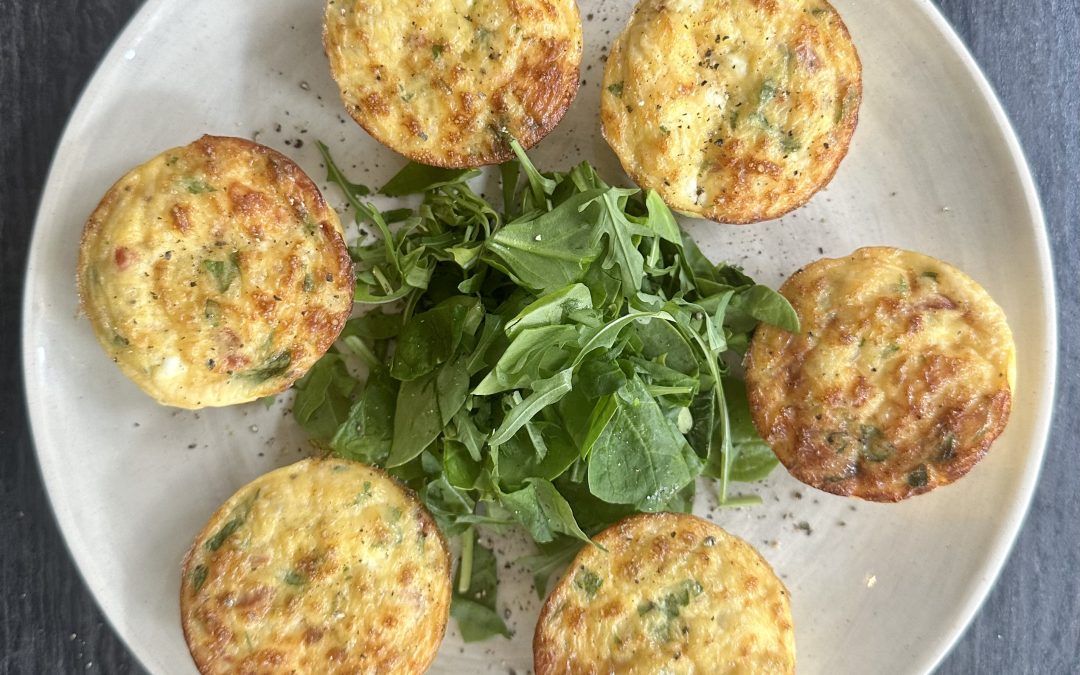 Cheese & Onion Egg Muffins 